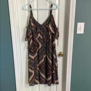 Torrid size 1 Patterned Black and orange Women's Dress